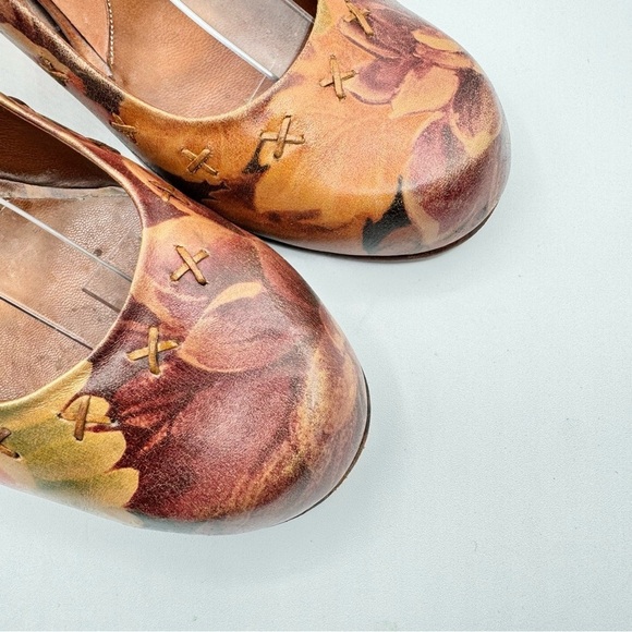 JOHN FLUEVOG PRODIGY FLORAL SLINGBACK HEELS BLOCK HEELS MADE IN PERU SIZE 10.5 - Picture 11 of 12